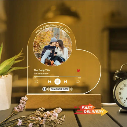 Lumen Frame — Personalized Song & Photo Plaque