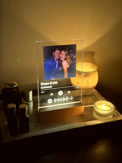 Lumen Frame — Personalized Song & Photo Plaque