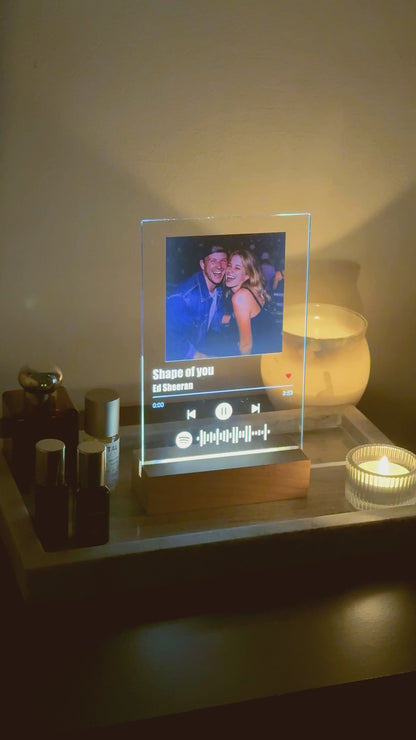Lumen Frame — Personalized Song & Photo Plaque